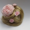 
	vlasový príčesok - drdol,vhodný aj ako výplň účesu. ružová ozdoba sa   predáva solo v cene 6eur

